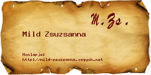 Mild Zsuzsanna névjegykártya